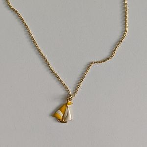 Vintage Sailboat Necklace